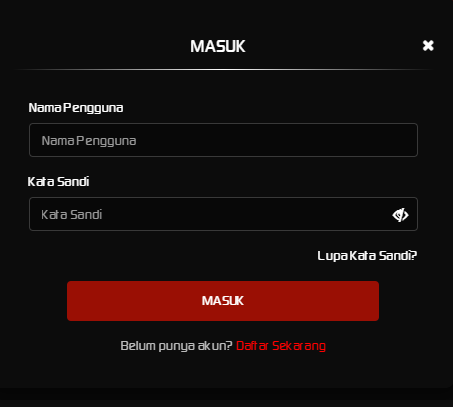 image login bursa77